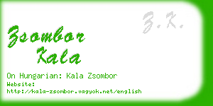 zsombor kala business card